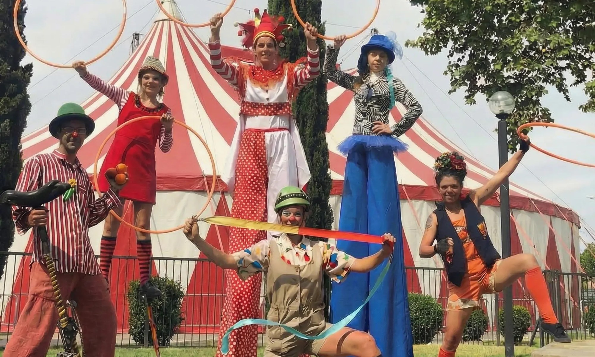 aristas del circo carpa de fondo